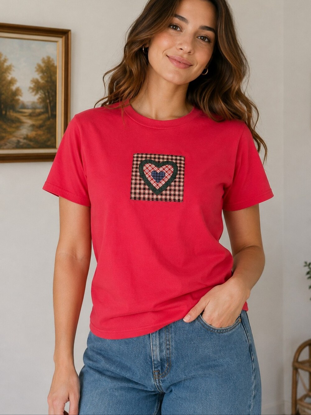 Patchwork Y2K Cottagecore Tshirt